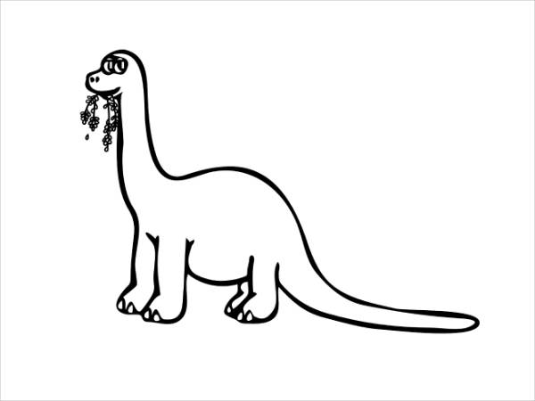 Small Dinosaur Coloring Page