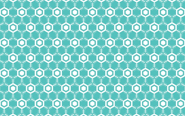 Snow Vector Hexagonal Pattern Background