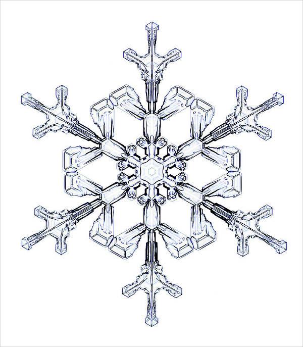 Snowflake Line Drawing