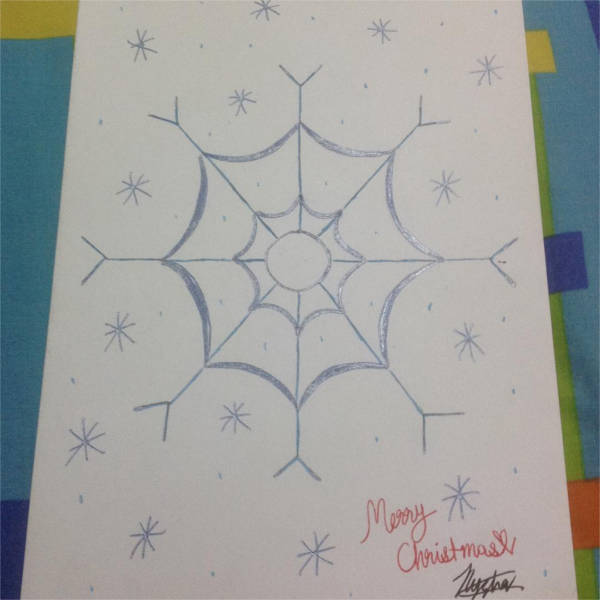 Snowflake Outline Drawing