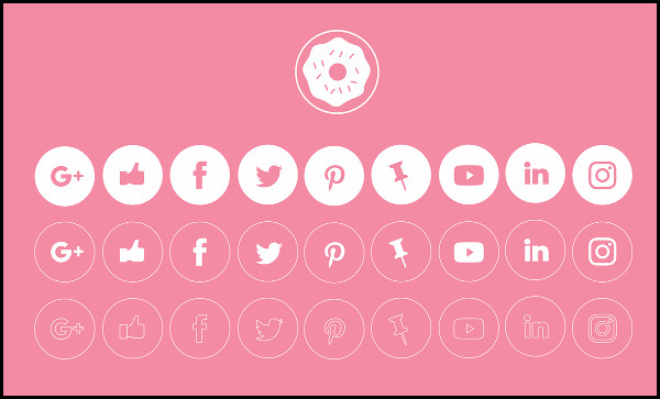 Social Minimal Icons