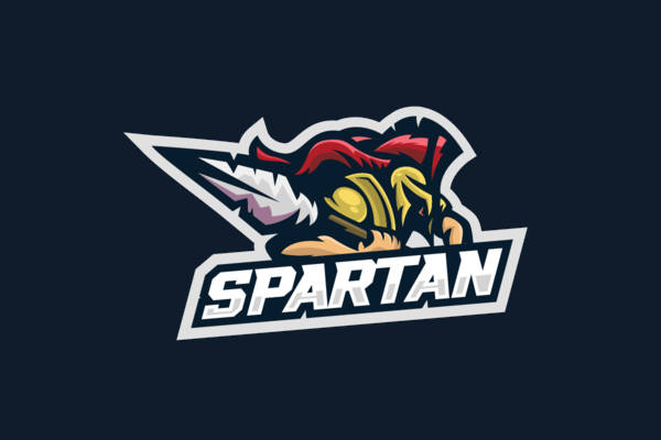 Spartan Mascot Sports Logo