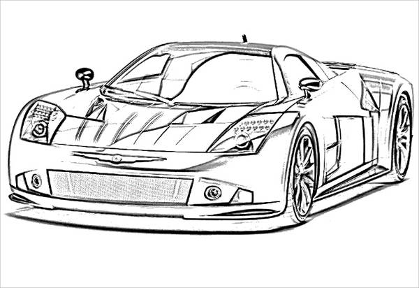 FREE 9+ Car Coloring Pages in AI