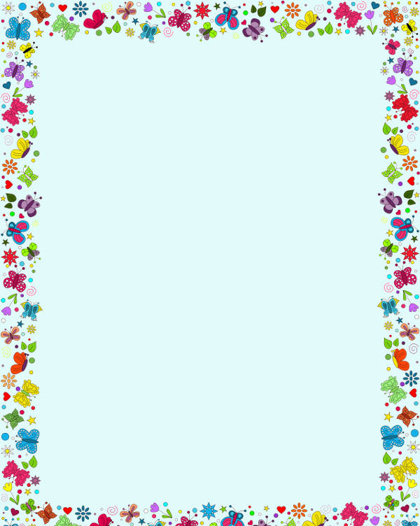 Spring Border Clip Art