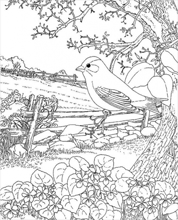 FREE 10 Spring Coloring Pages In AI