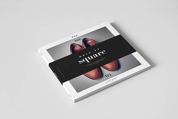 Square Magazine Mockup