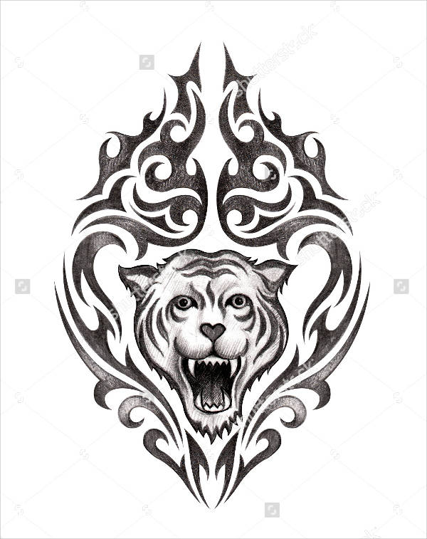 Tiger Tattoo Drawing