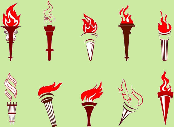 Torch Flame Vector