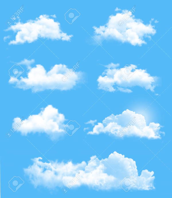 Transparent Clouds Vector