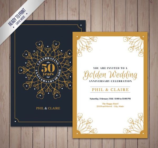 13 Creative  Wedding  Anniversary  Cards PSD Word AI 