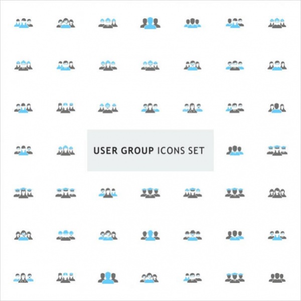 User group icon set