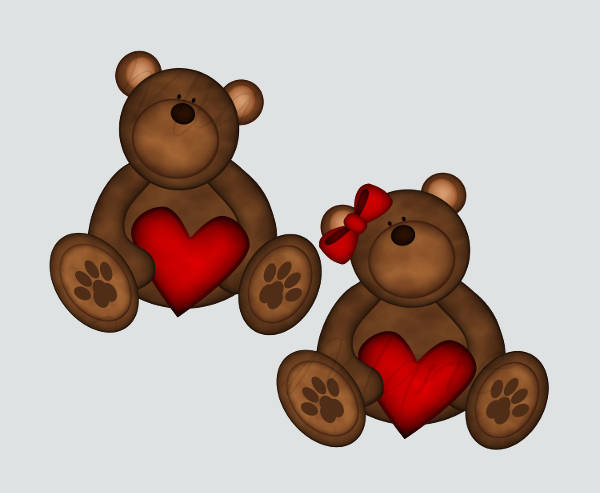 Valentine Bear Clip Art