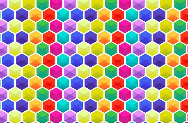 Vector Hexagon Colorful Pattern