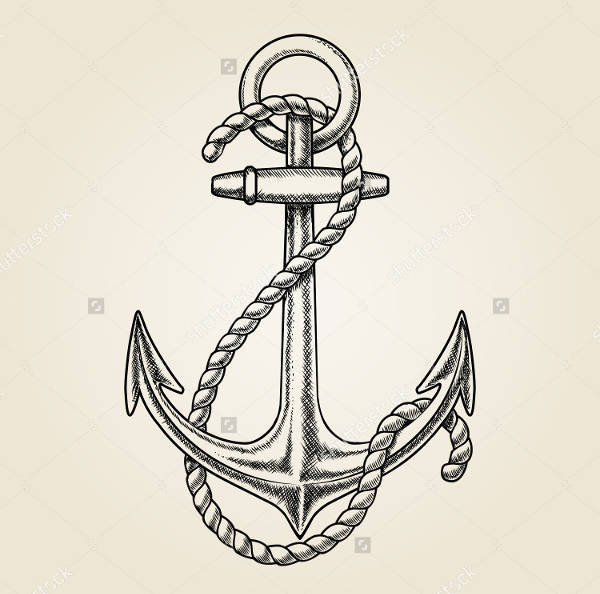 Easy Anchor Drawing Free 10+ Anchor Drawings In Ai asapmaid