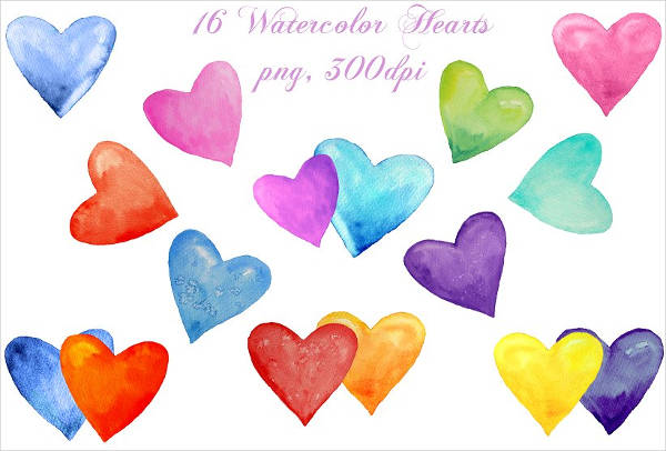 Watercolor Heart Clipart