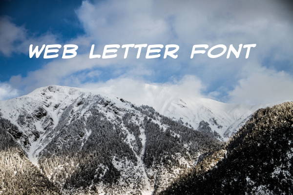 Web Letter Font