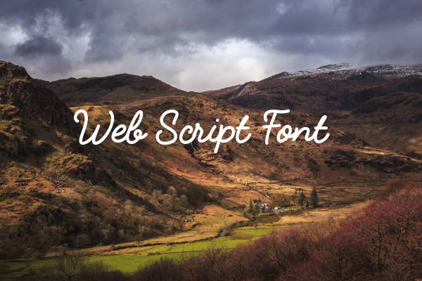 Web Script Font