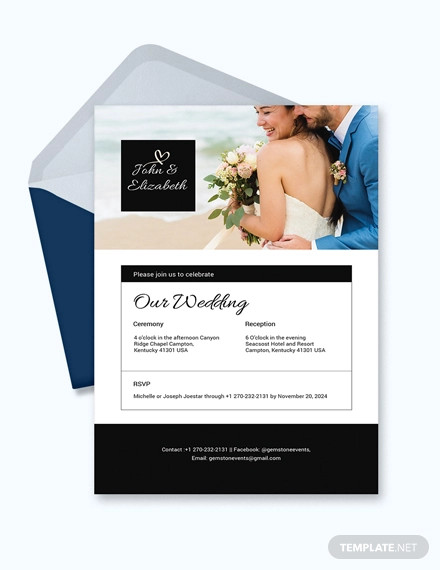 wedding invitation email