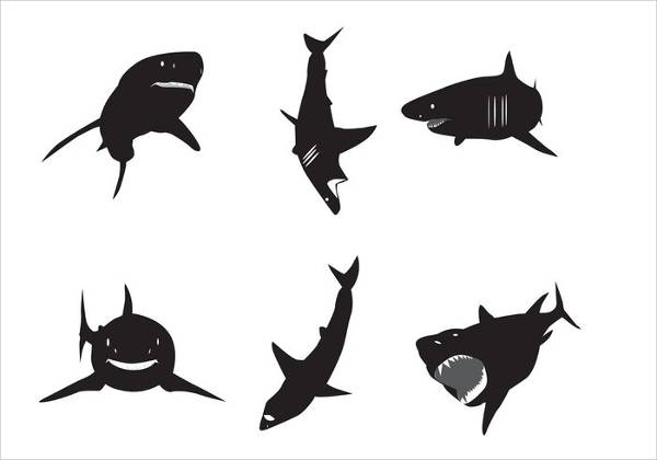 White Shark Silhouette