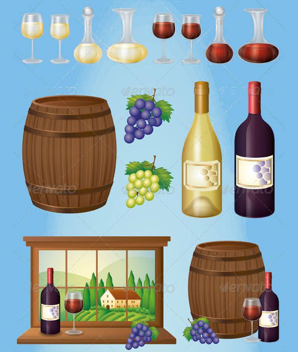 Wine Vector Graphic Design