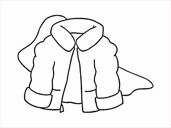 Winter Coat Coloring Page