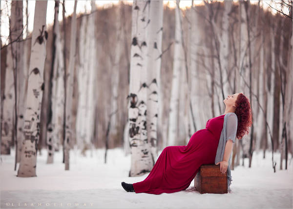 Winter Maternity Photography