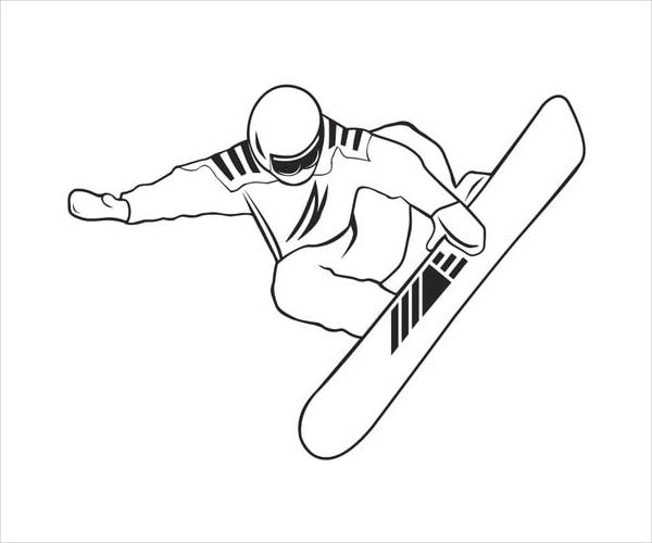 Winter Sports Coloring Page