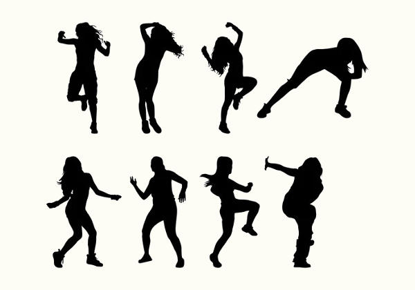 Zumba Dancer Silhouette