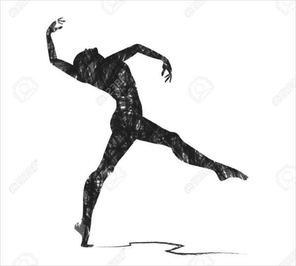 Abstract Dancer Silhouette