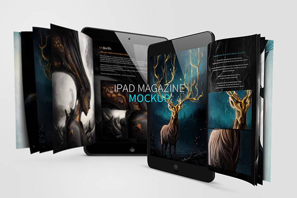 iPad Magazine Mockup Design