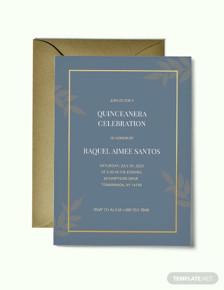 quinceanera invitation