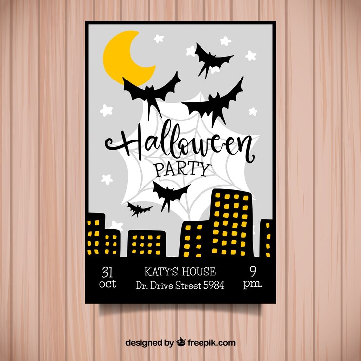 Batman Halloween party Invitation