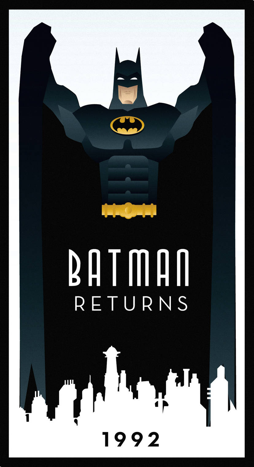 Batman Returns party  invitation