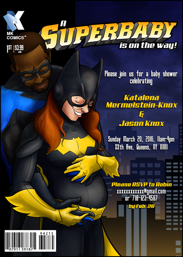 Batman SuperBaby Shower Invitation