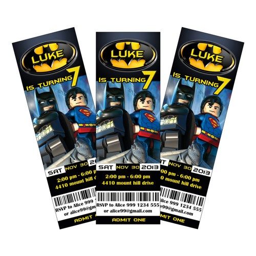 Lego Batman Party Invitations Printable