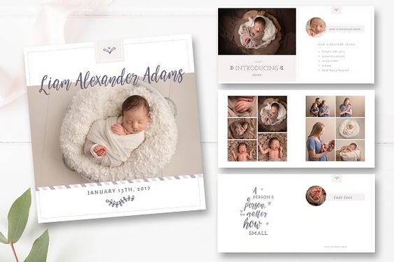 Baby Album Template PSD