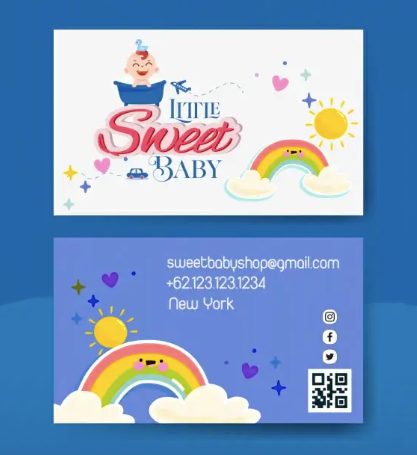 Baby Care Business Card Template