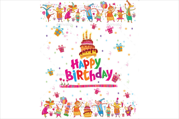 Birthday Greeting Card For Toddlers