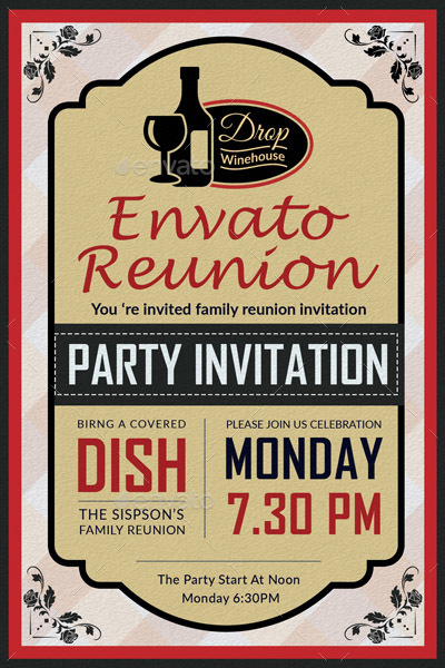 Family Reunion Invitation Card