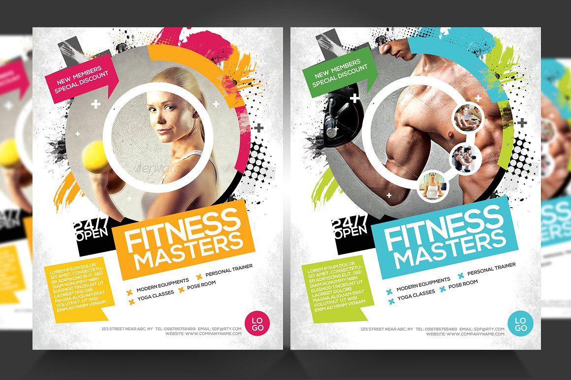 Fitness Gym Business Promotion Flyer