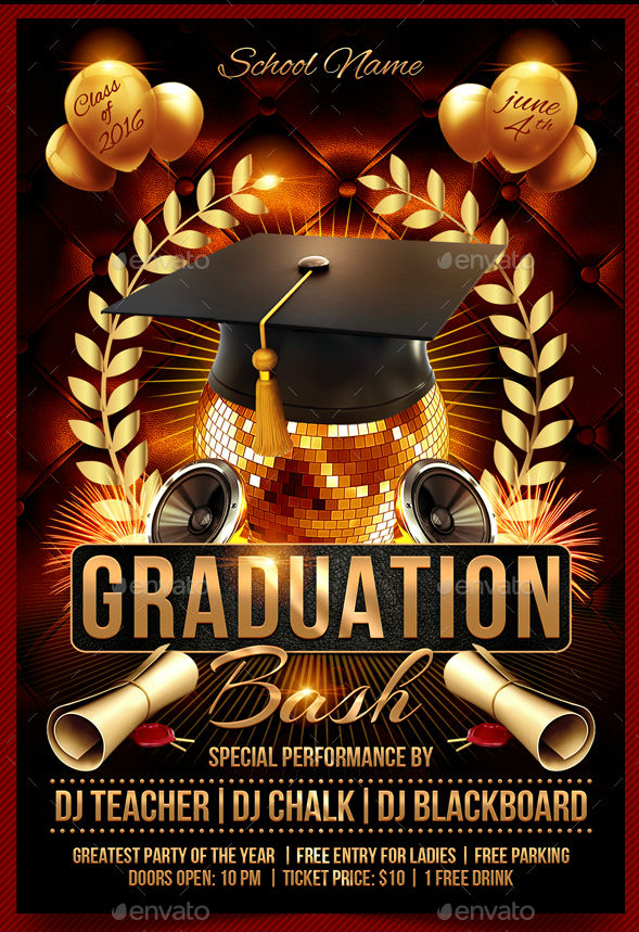 FREE 17 Graduation Flyer Designs In MS Word PSD AI InDesign MS 