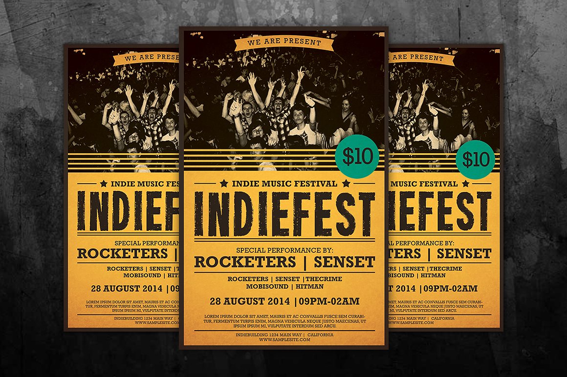 Indie Music Festival Flyer