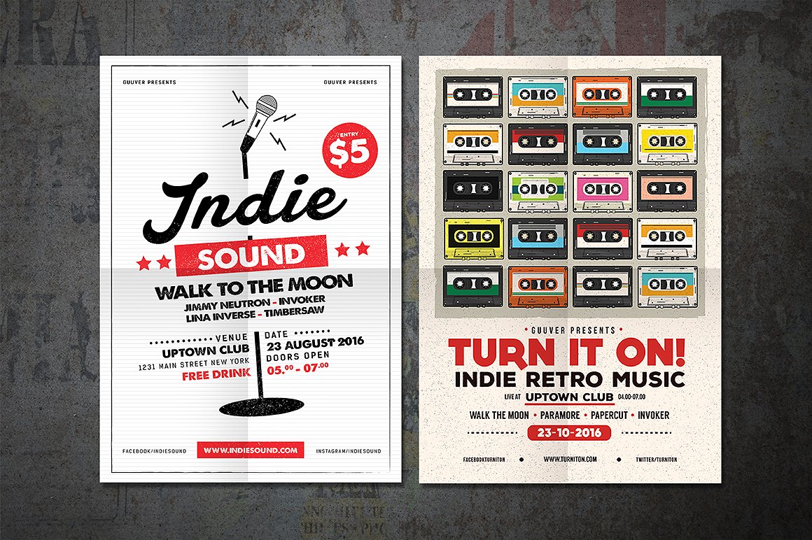 Indie Music Flyer Bundle