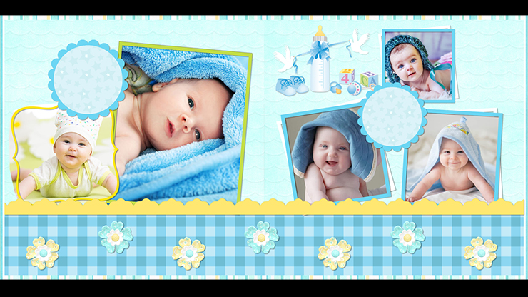 New Born Baby Album PSD