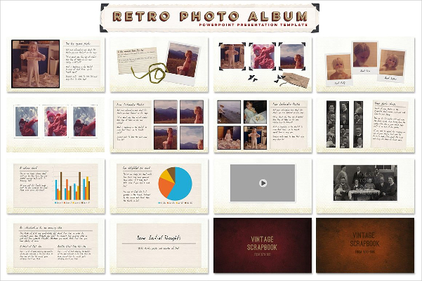 Retro Photo Album White