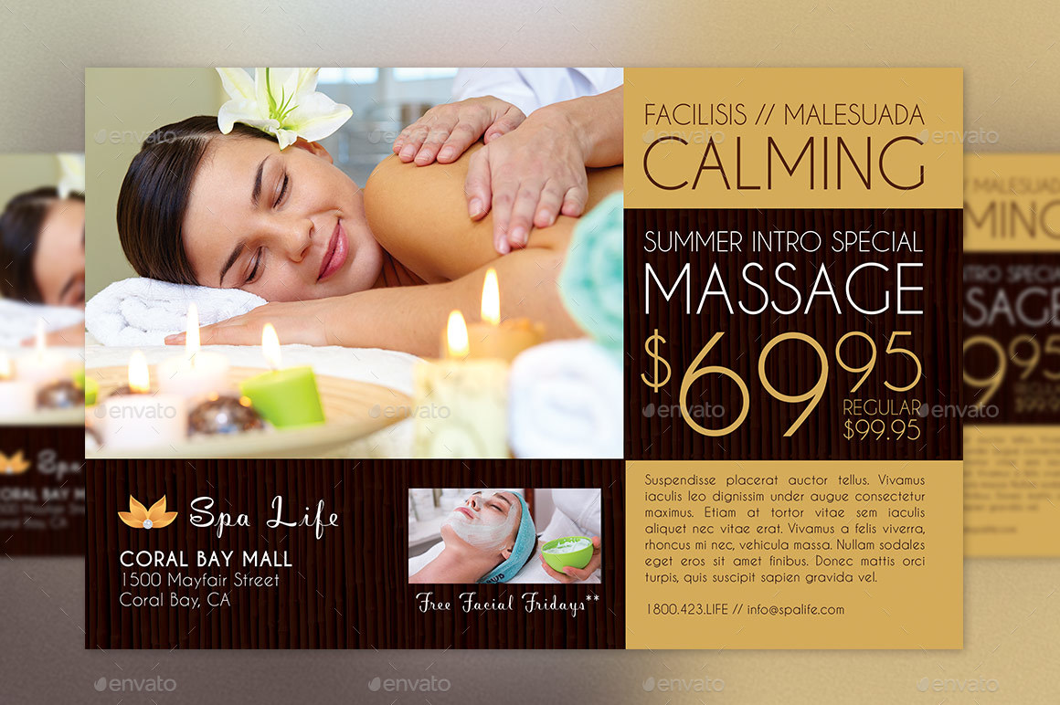 Spa Massage Flyer Template