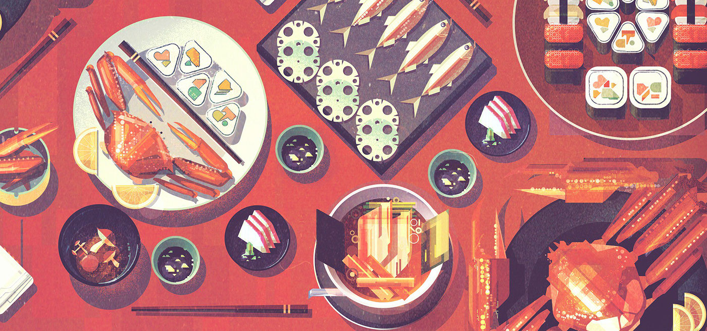 Japanese Food by James Gileard