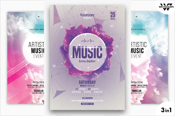 Abstract Music Flyer Template