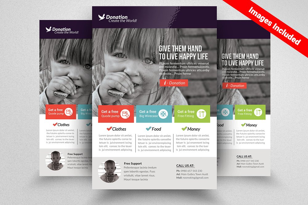 Charity & Donation Flyer Template