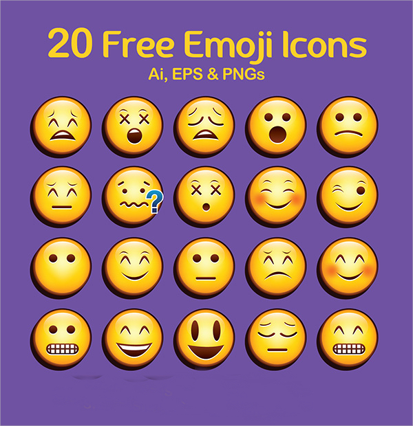 FREE 19+ Emoji Icon Designs in PSD | Vector EPS | AI